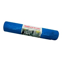 Мешки для мусора 200 л, с завязками, синие, в рулоне 5 шт., ПВД, 45 мкм, 1100х850 мм, Концепция Быта Vitalux, 604934 в Димитровграде