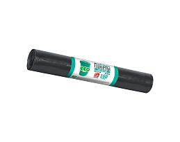 Мешки для мусора 160 л, черные, в рулоне 10 шт., ПВД, 25 мкм, 1100х800 мм, GRIFON, 101-031 в Димитровграде