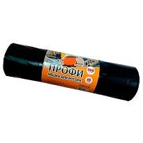 Мешки для мусора 360 л, черные, в рулоне 10 шт., ПВД 65 мкм, 1400х1100 мм, Концепция Быта Профи, 603736 в Димитровграде Мешки для мусора 360 л, черные, в рулоне 10 шт., ПВД 65 мкм, 1400х1100 мм, Концепция Быта Профи, 603736 в Димитровграде