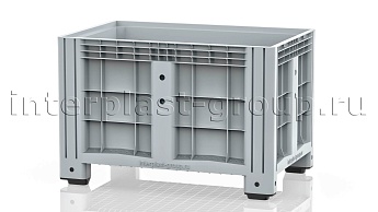 Контейнер iBox сплошной на ножках серый в Димитровграде